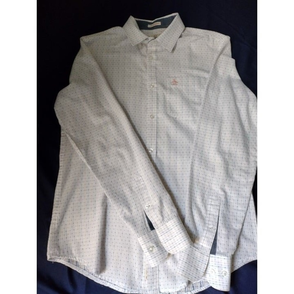 Pink PENGUIN MUNSINGWEAR Men's Heritage Slim Fit Dress‎ Shirt Small